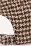 Men's Houndstooth Patterned Leather Visor Cap Hat H5455Ax26Wn - 6
