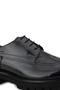 Men's Genuine Leather Black Casual Shoes - 7