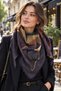 Double Sided Honeycomb Cashmere Winter Scarf Shawl 100X100 cm - 6