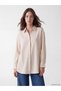 Özmarka New Season Beige Modal Blended Women's Shirt Tunic - 2