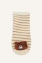Striped 3D Bear Figured Cotton Long Socks for Baby Girl I6952A5Ns - 2