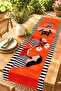 Girl Reading a Book Patterned Runner/Tablecloth/American Service Tablecloth