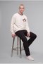 Boxy Fit Crew Neck Arma Printed Sweatshirt H9860Ax26Wn - 6