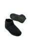 Lora Black Suede Short Boots with Fur Inside and Thin Sole - 5