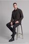 100% Cotton Regular Fit Polo Collar Pocketed Checkered Flannel Long Sleeve Shirt I0169Ax26Wn - 6