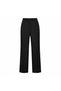 Black Pockets, Elastic Waist, Comfortable Cut, Wide Leg, Double Pleated Palazzo Trousers - 6