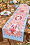 Red Sea Creatures Patterned Runner / Tablecloth / Placemat - 3