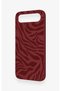 Tecno Spark 50 5g Compatible Claret Red Zebra Patterned Silicone Case - 4