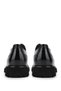 Men's Genuine Leather Black Casual Shoes - 4