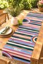 Zebra with Glasses and Floral Pattern Runner/Tablecloth/American Service Mat