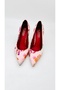 Valley Ethnic Pattern Closed Back 9cm Heeled Shoes - 4