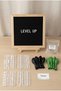 Gamer Video Game Birthday Decoration Mini Set Black Felt Writing Board with Stand and Balloon Chain - 3