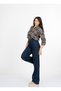 Women's Winter Blue Olivia Sequin Stone Printed Plaid Pattern Lumberjack Shirt 2932 - 5