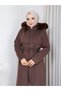 New Season Young Cut Style Premium Back Part Bolero Zipper Detail Stylish Quality Checked Coat - 4