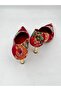 Valley Ethnic Pattern Closed Back 9cm Heeled Shoes - 6