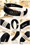 Luxurious Elegant Pearl Embellished Detailed Matte Satin Sponge Women's Crown Wide Special Occasion Crown Black - 3