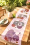 Abstract Themed Flowers Patterned Runner / Tablecloth / Placemat