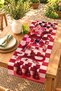 Red Chess Patterned Runner / Tablecloth / Placemat - 2