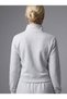 Women's Napoleon Jacket Look Chinese Buttoned Zippered 3 Thread Non-Embossed Sweat Cardigan Karmelaj - 5