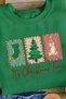 Merry Christmas Printed Cotton 3 Thread Threaded Crew Neck Oversize Sweatshirt