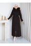 New Season Young Cut Style Premium Back Part Bolero Zipper Detail Stylish Quality Checked Coat - 3