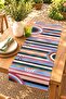 Zebra with Glasses and Floral Pattern Runner/Tablecloth/American Service Mat - 2