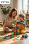40-Piece Magnetic Building Blocks Set with Trolley - Children's Educational Intelligence Game, Birthday Gift (Ages 3-10) - 5