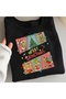Merry Christmas Printed Cotton 3 Thread Threaded Crew Neck Oversize Sweatshirt