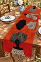 Black Female Silhouette Patterned Runner / Tablecloth / Placemat - 3