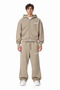 Winter Cotton Embroidered Premium Adjustable Cuffed Baggy Sweatpants - E235 - 3