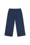Men's Linen Wide Leg Mid Rise Authentic Fit Pants, Navy - 2