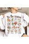 Merry Christmas Tis the Season Printed Cotton 3 Thread Threaded Crew Neck Oversize Sweatshirt