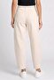Women Regular Fit Solid Non Stretchable Barrel Leg Jeans, Cream - 4