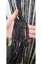 Cloth Curtain Special Series Curly Black Color (Cornice & Rustic) Width 100 cm Length 300 cm - 8