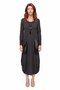 Wool Voile Design Shalwar Skirt Dress Anthracite