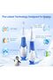 Toddler Electric Toothbrushes for Baby Ages 0-3 Years, Baby Toothbrush with Smart Timer and Suction Base, 4 Replacement Brush Heads SG-513 Navy - 6