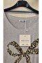 Italian Blouse Ribbon Pattern Sequin Embroidered - 3