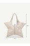 Cream Stella, Star Shaped, Star Charm Gift, Hand and Shoulder Bag - 7