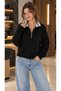 Women's Half Zip Polo Collar Knitwear Sweater 8761
