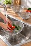 Riva 3-Piece Steel Strainer Set – Double-Handled, Footed Fine Wire Mesh Kitchen Strainer, 20 / 22 / 24 cm - 7