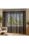 Cloth Curtain Special Series Curly Black Color (Cornice & Rustic) Width 100 cm Length 300 cm - 6