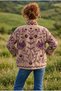 Women's Suzani Embroidered Velvet Jacket – Ethnic Bohemian Design - 3