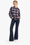 Plaid Striped Waist-Slit Shirt - 3