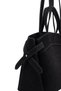 Suede Sole Women's Shoulder Bag with Makeup Bag and Side Belt Detail - 5