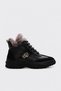 Genuine Leather Fur 240Kza2702 Black Floter Black Suede Women's Classic Boots