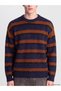 Esvab • Modern & Distinctive Zero Roba Collar Striped Men's Knitwear Sweater - 4