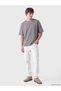 Peak New Season Grey Crew Neck Cotton Men's T-Shirt. - 2