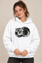 Unisex Disco Ball Printed Hooded Sweatshirt - 2
