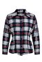 Plaid Striped Waist-Slit Shirt - 6