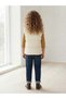Girl's Cream Puffer Vest - Stand Collar Comfort Fit Fall/Winter Vest - 3